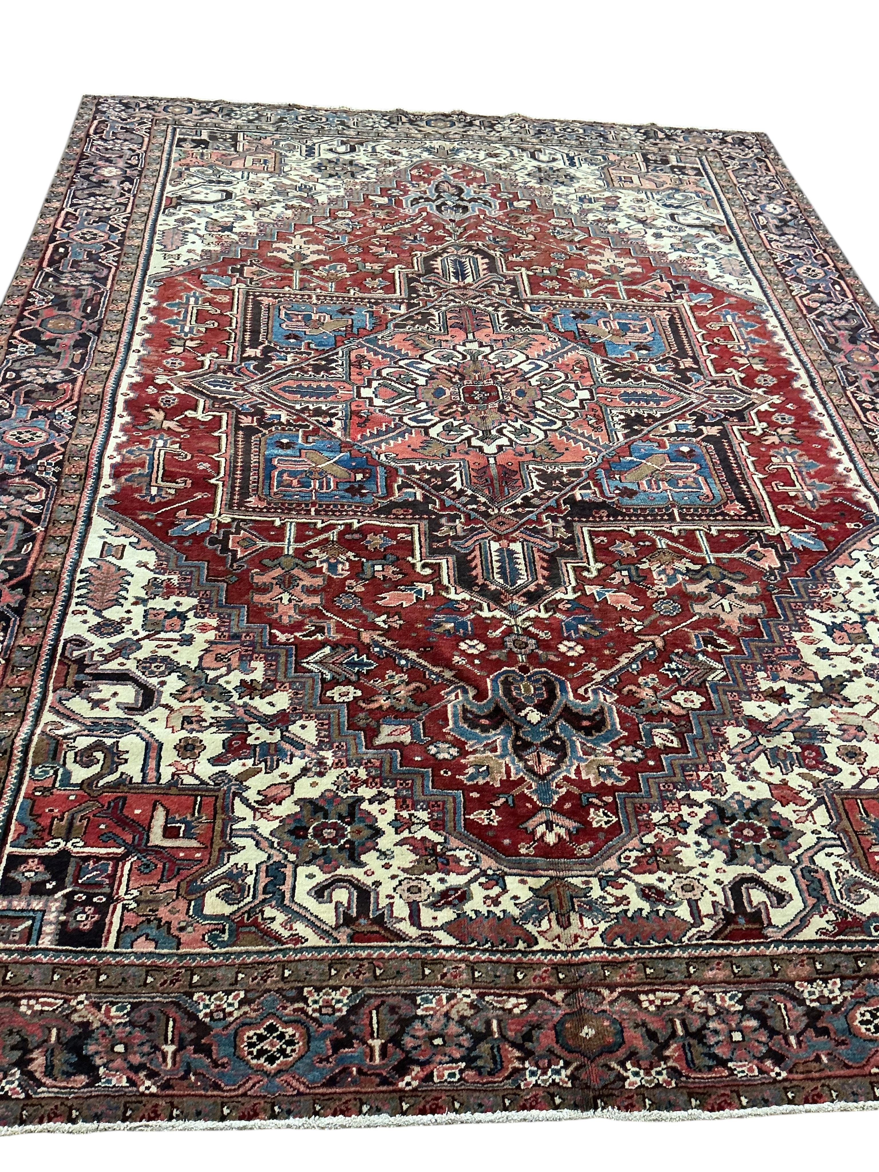 A Heriz carpet, 340 x 250cm